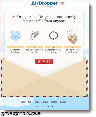 Add-on AirDropper Dropbox dalam Tindakan