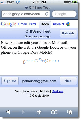 OffiSync: Sinkronkan Google Documents dengan Office 2010