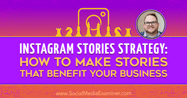 Strategi Cerita Instagram: Cara Membuat Cerita yang Menguntungkan Bisnis Anda menampilkan wawasan dari Tyler J. McCall di Podcast Pemasaran Media Sosial.
