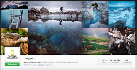 profil instagram geografis nasional
