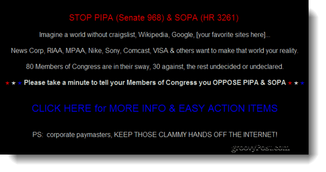 Google, Wikipedia Di Antara Situs "Going Dark" Hari Ini untuk Memprotes Usulan RUU Anti-pembajakan di Kongres