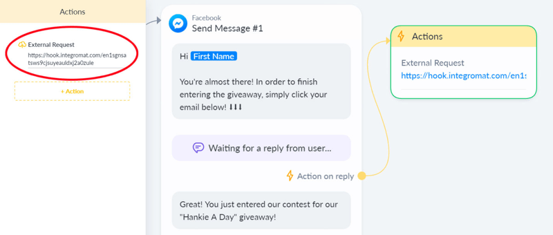 bot facebook messenger giveaway langkah 5