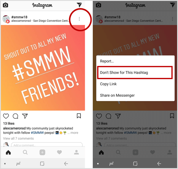 Posting Instagram jangan tampilkan hashtag ini