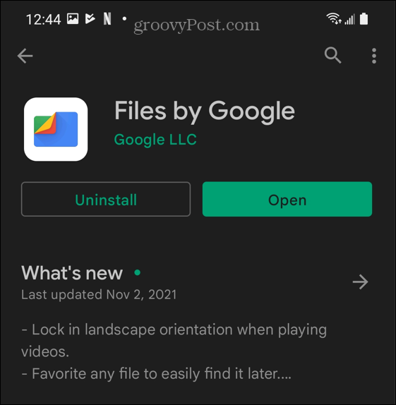 instal file dengan aplikasi google