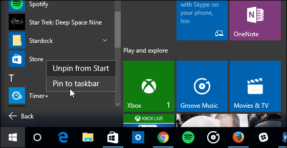 1 Menu Start Windows 10