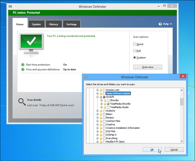 Windows 8.1 Tip: Tambahkan Windows Defender ke Menu Konteks