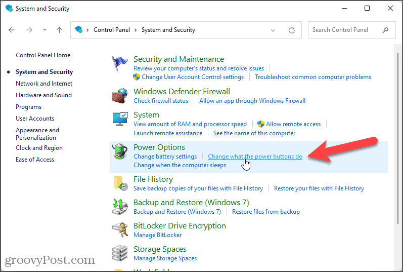Ubah apa yang dilakukan tombol daya di Windows 11