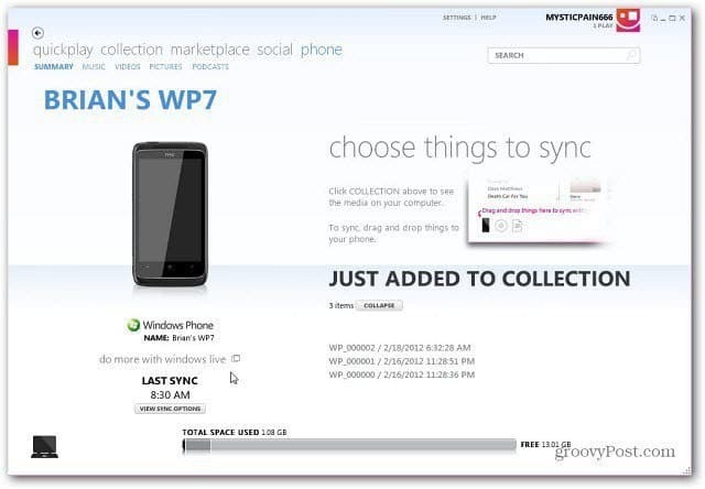 Perbarui Windows Phone 7 dengan Perangkat Lunak Zune