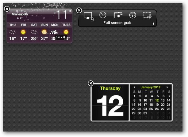 Kalender Dashboard OS X