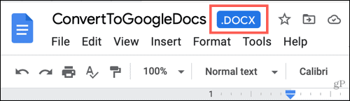File Word di Google Documents