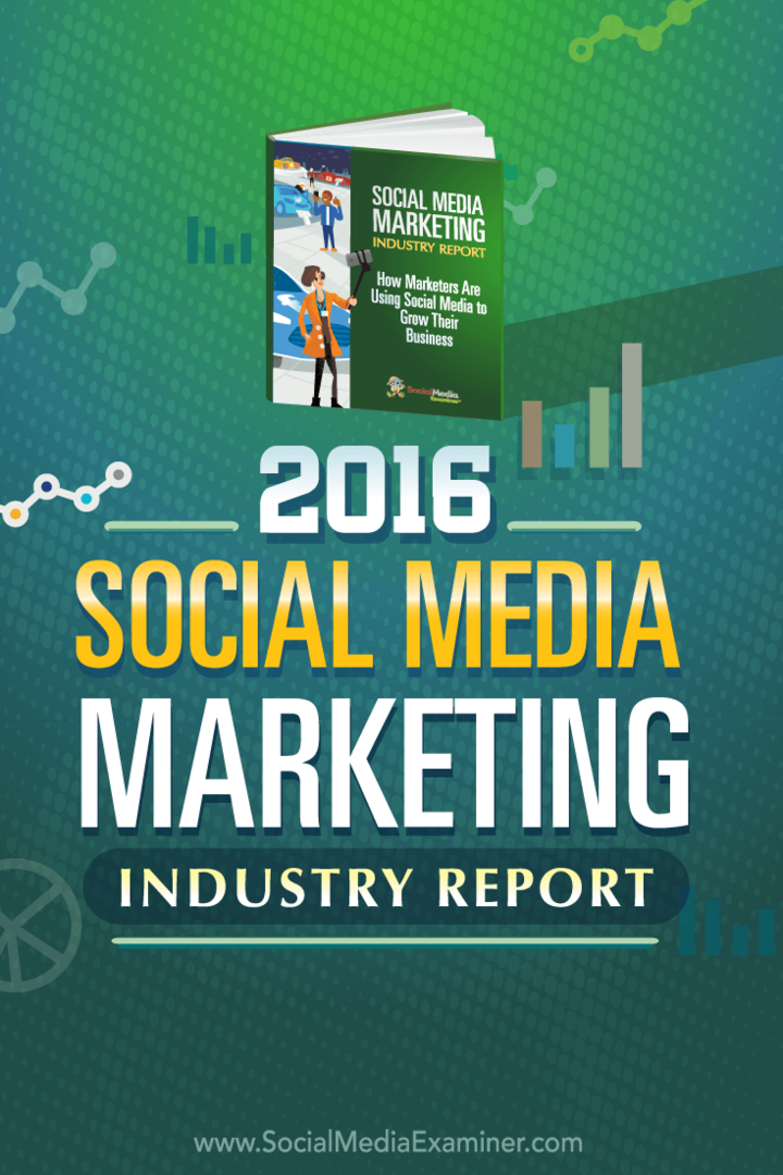 Laporan Industri Pemasaran Media Sosial 2016: Penguji Media Sosial