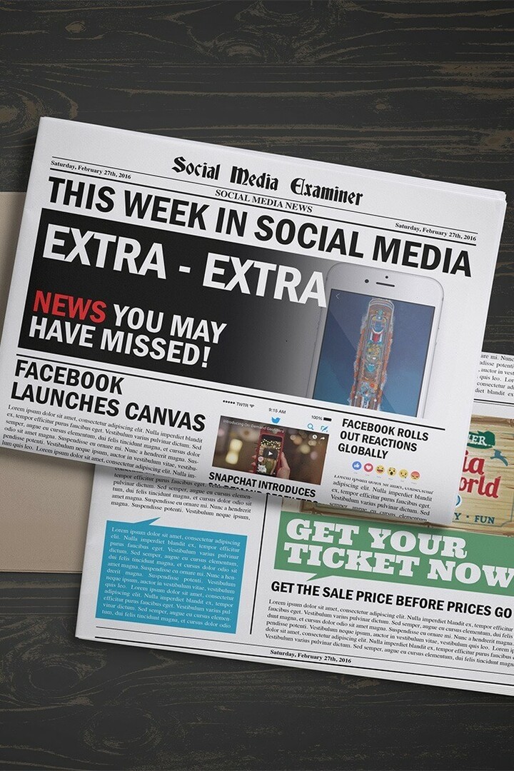 Facebook Meluncurkan Kanvas: Minggu Ini di Media Sosial: Penguji Media Sosial