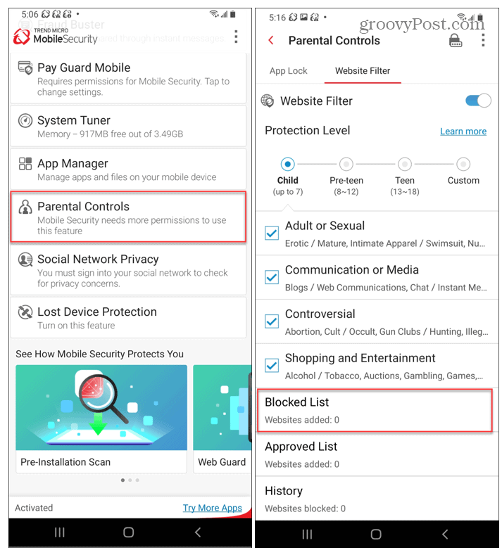 Kontrol Orang Tua Trend Micro