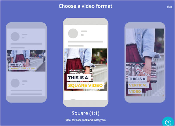 Pilih format video.