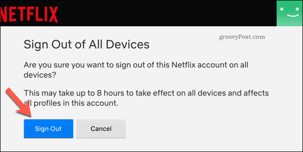 Keluar dari semua perangkat di Netflix