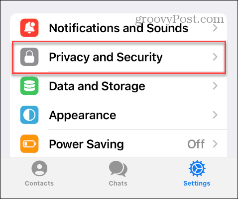 Pengaturan Privasi dan Keamanan di Telegram di iPhone