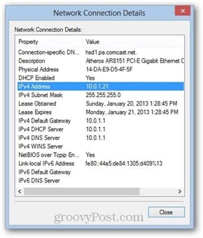 windows 8 media kontrol akses (MAC) alamat