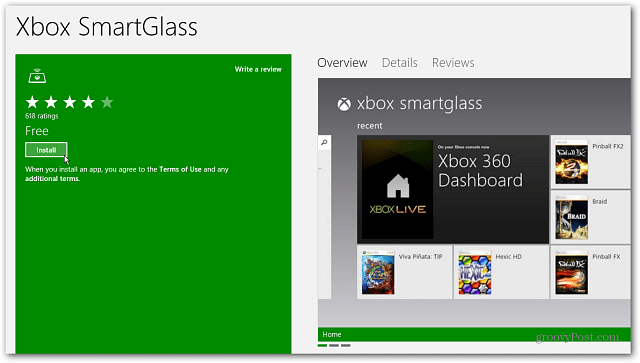 Instal Xbox SmartGlass