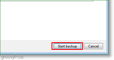Windows 7: Buat cadangan mulai gambar sistem