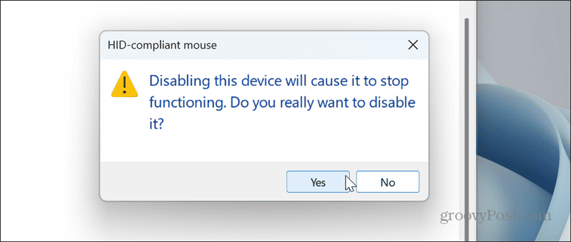 Nonaktifkan Touchpad di Windows 11