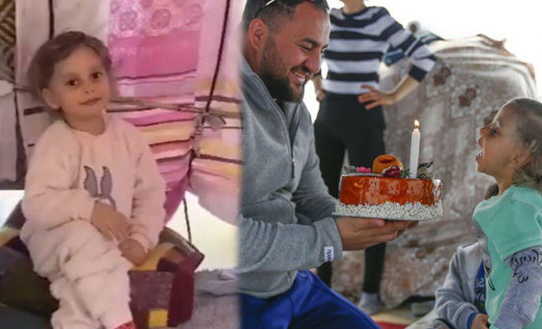 Nurhayat yang menginginkan kue ulang tahun di kota tendanya, mendapat kue dari Kayseri!