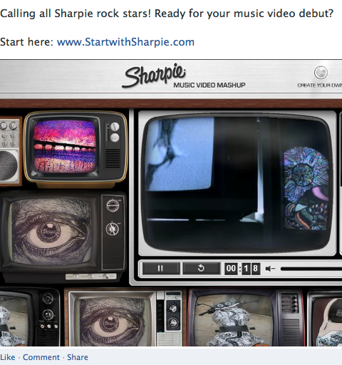 mashup video musik Sharpie