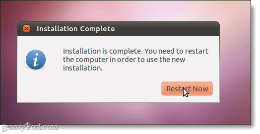 Instalasi ubuntu selesai