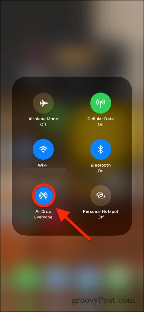 Mengaktifkan AirDrop di iPhone