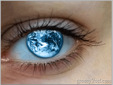 Adobe Photoshop Basics - Human Eye menambahkan globe ke mata