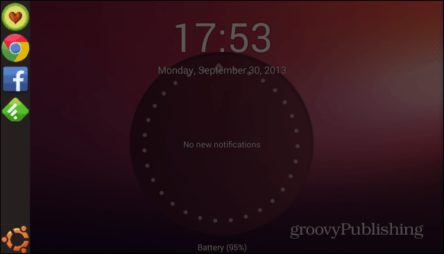 Bilah samping Ubuntu Lockscreen