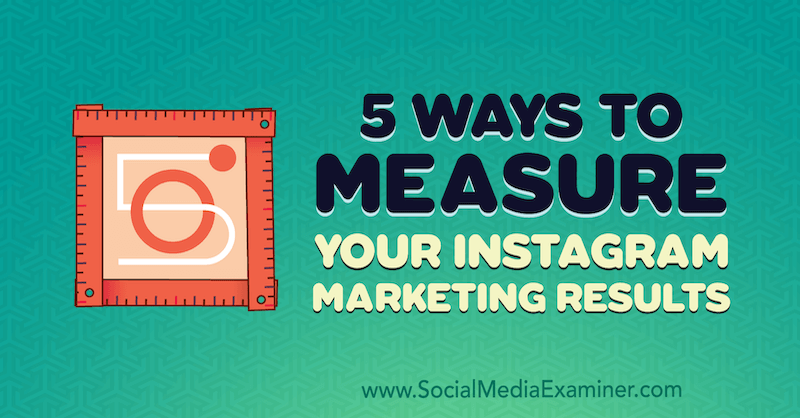 5 Cara Mengukur Hasil Pemasaran Instagram Anda oleh Dana Fiddler di Penguji Media Sosial.