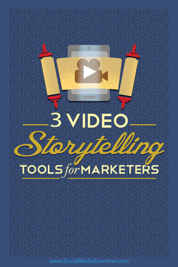 Kiat tentang tiga alat dengan tutorial langkah demi langkah untuk membantu pemasar sosial membuat video yang indah.