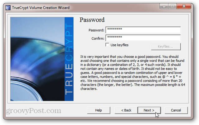 TrueCrypt Password Protection