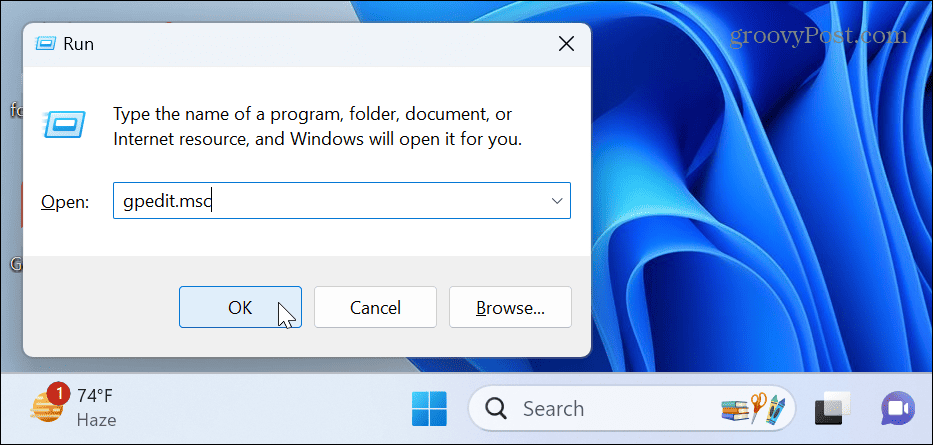 Nonaktifkan Pengelola Tugas di Windows 11
