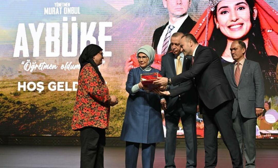 Penayangan perdana film Aybüke Saya Menjadi Guru berlangsung dengan partisipasi Presiden Erdoğan!