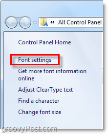 sesuaikan pengaturan font di windows 7 