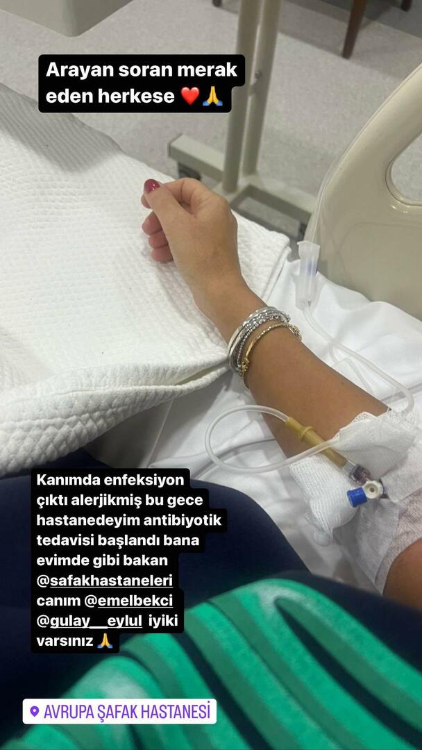 Ozlem Yildiz mengalami infeksi dalam darahnya