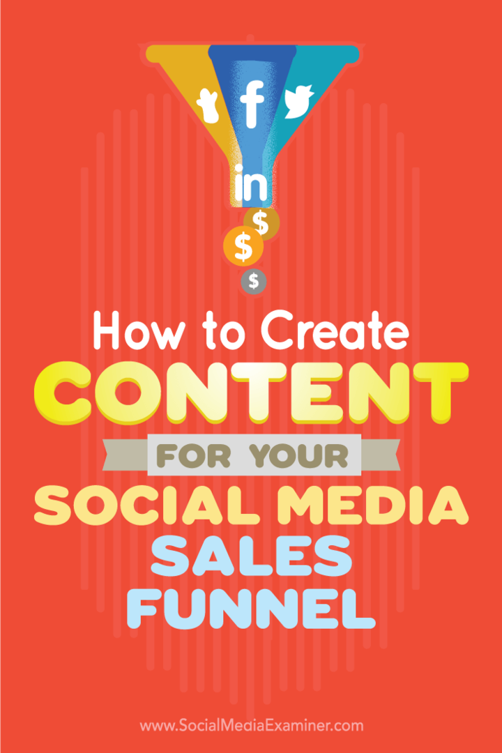 Kiat tentang cara membuat konten untuk diperkuat sebagai bagian dari saluran penjualan media sosial Anda.