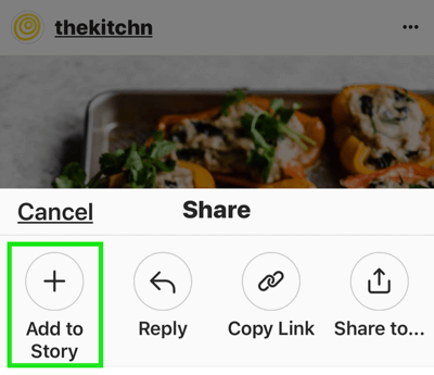 Buat cerita Instagram yang kuat dan menarik, opsi untuk menambahkan posting Instagram ke cerita