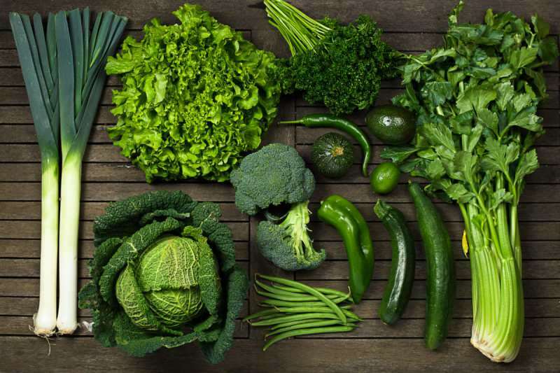 Hijau melambangkan sayuran dan kesehatan
