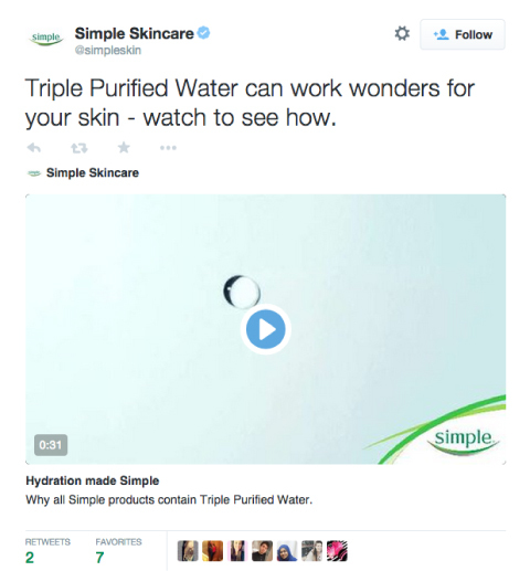 promo produk video twitter perawatan kulit sederhana