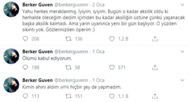 Berker Güven mengalami saat-saat yang menakutkan dengan catatan "Saya menerima kematian"
