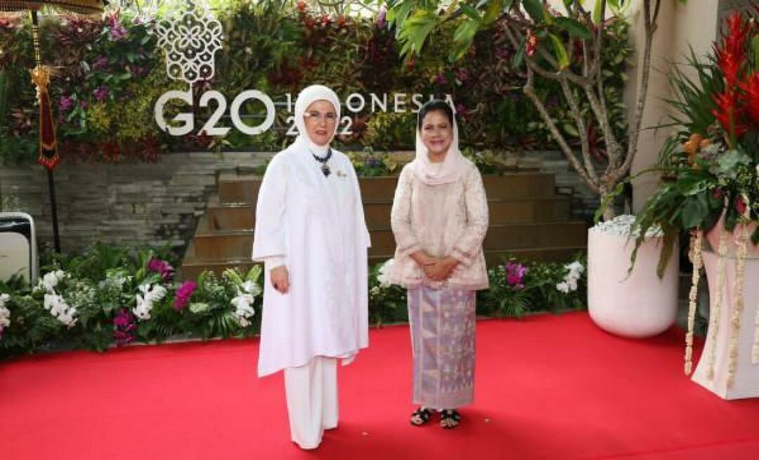 Emine Erdoğan bertemu dengan pasangan para pemimpin di KTT G20