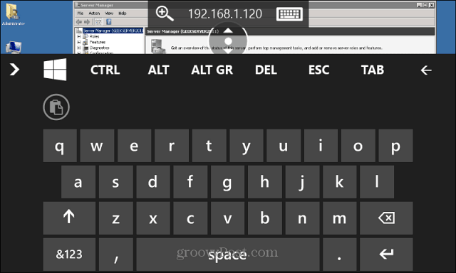 Keyboard RDP Windows Phone 8.1