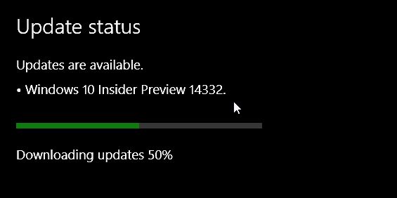 Windows 10 Preview Build 14332 Dirilis ke Orang Dalam Hari Ini