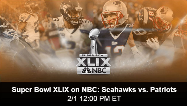 NBC Streaming Super Bowl XLIX Online Gratis