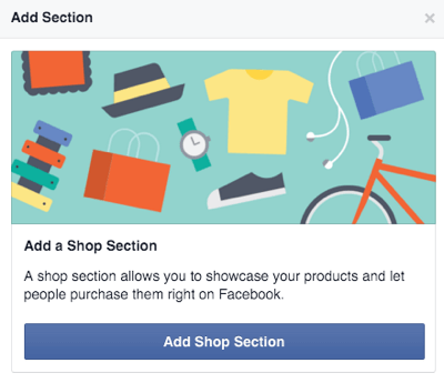 facebook menambahkan tombol bagian toko