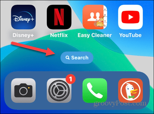 Hapus Tombol Pencarian di Layar Beranda iPhone