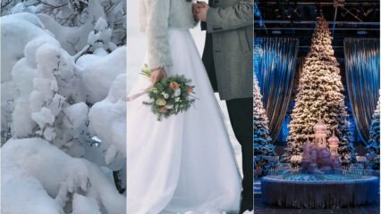 2018-19 Dekorasi pernikahan musim dingin