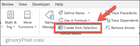 excel buat dari seleksi